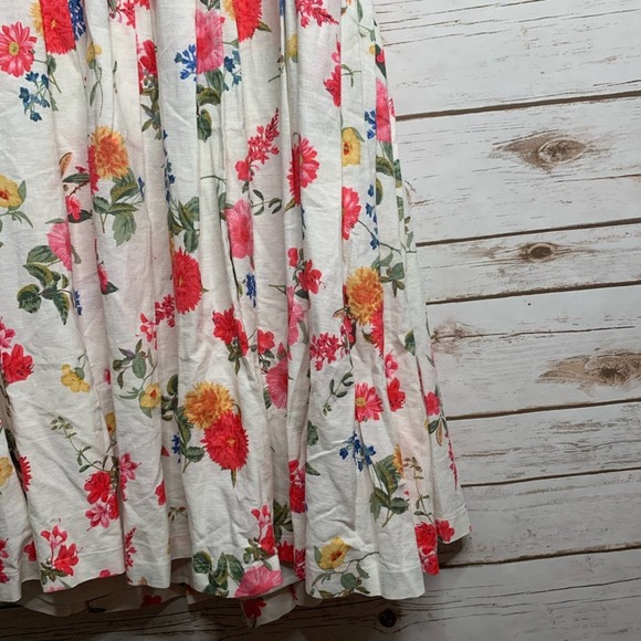 Gal Meets Glam Cassie Back Bow Linen Blend Dress 8 - Picture 8 of 14